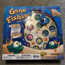 Game Gone Fishin' Fishing Catch Fish Board Rotates Great Childrens Fun