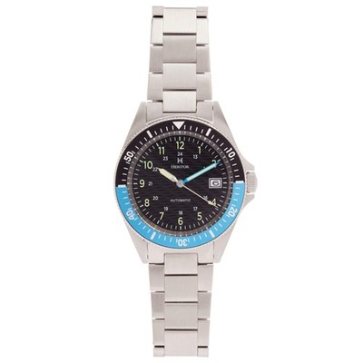 Calder Silver/Black-Blue | Black Dial Wristwatch HERHS2804