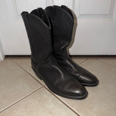 Dan Post Western Cowboy Boots Black Mens Size 11.5D US Mens Vibram Rubber Sole