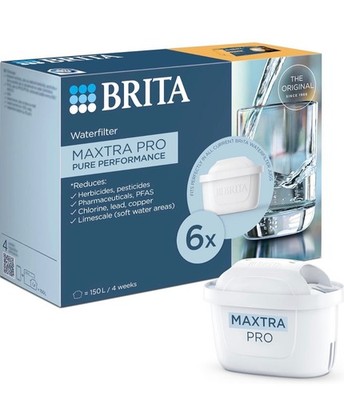 BRITA MAXTRA PRO Pure Performance Water Filter Cartridge - 6 Pack - Original BRI