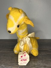 NWT Vintage 50's Bantam Toys Giraffe Musical Wind Up Action Plush WORKING