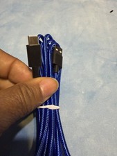 Beats USB-Type C Woven Cable 120 in - Blue And Black