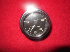 Vintage Stewart Warner 2 18 5-80 Psi 12 White Needle Mech. Oil Pressure Gage