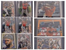 (9) Yordan Alvarez Rookie RC Topps Chrome ,Silver Pack Refractor ,Gold Stars