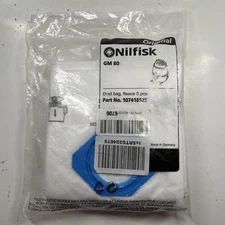 Original Nilfisk Vacuum Bags (Qty:5) for GM80 Dust Bag 107418525