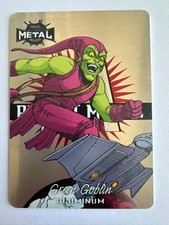 2021 UD Marvel Metal Universe Spiderman Planet metal GREEN GOBEIN 4 OE 20 PM