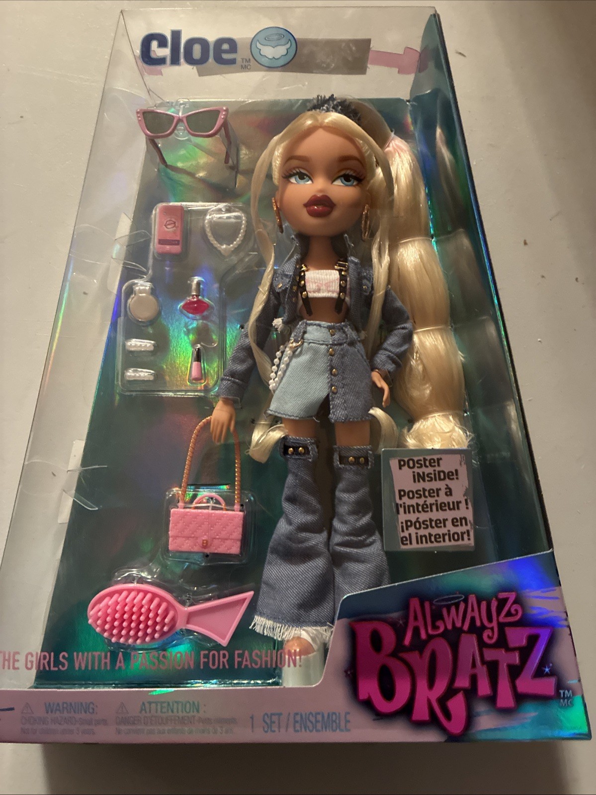 Alwayz Bratz Cloe Fashion Doll Toy with 10 Accessories and P