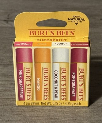 Burt s Bees Superfruit 4 Pack Lip Balm