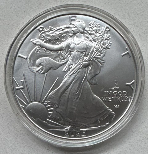 2025 $1 Silver Eagle Privy U.S. Mint 1oz .999 BU American Eagle Coin