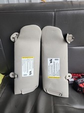 2003-2006 Chevrolet Silverado Sun Visor Set Pair LH RH Grey OEM