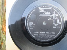 SMOKEY ROBINSON & THE MIRACLES I Don't Blame You At All  / That Girl TMG 774