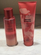 Victoria's Secret Canyon Blooms Body Mist Red Poppy 8.4 fl oz And Lotion Set