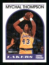 1989-90 Hoops #4 Mychal Thompson Los Angeles Lakers TW4783