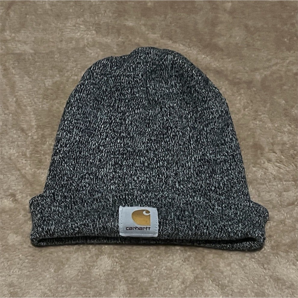Carhartt Gray Beanie Warm Hat Men Outdoor Winter Casual Solid One Size