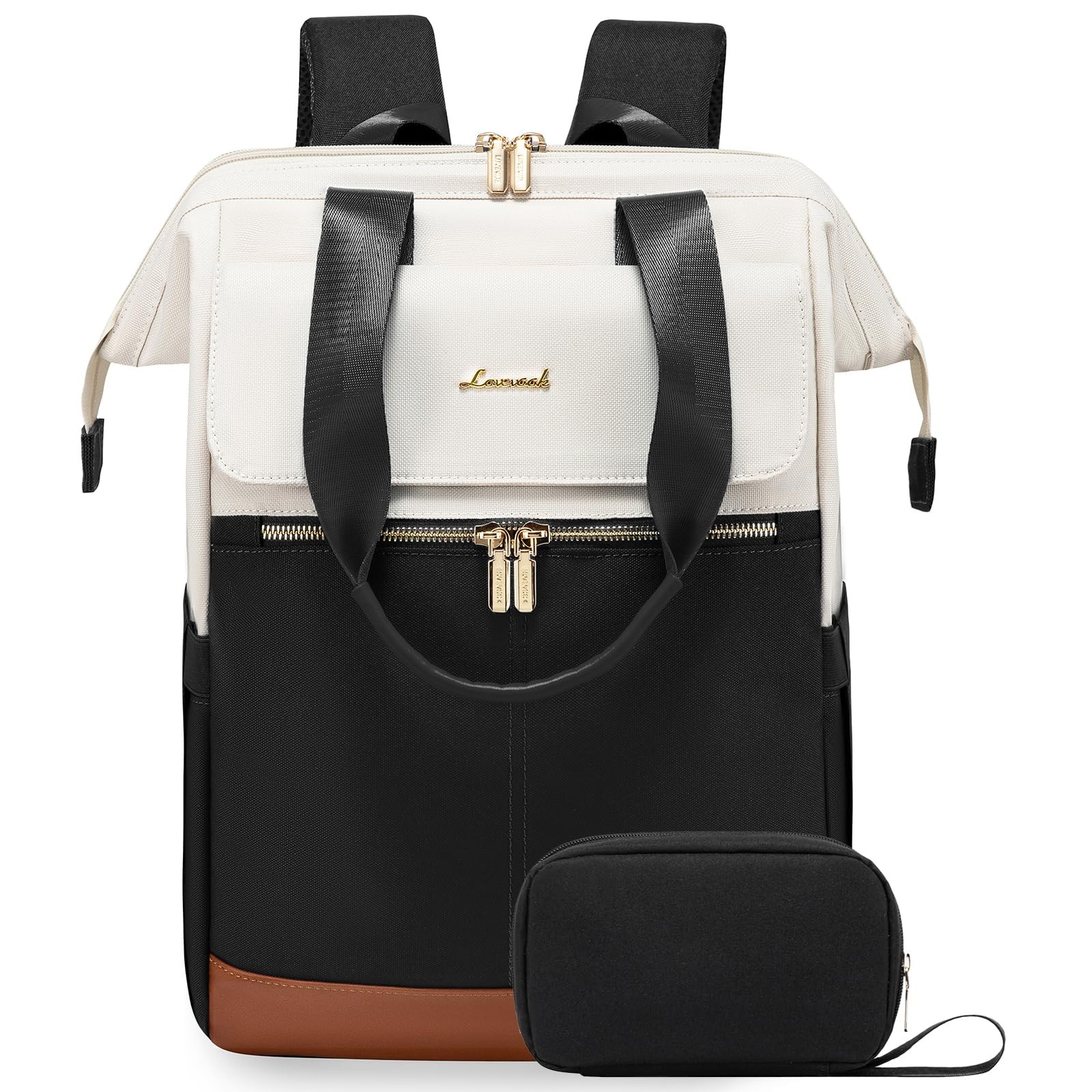 Stylish 15.6 Inch Laptop Backpack for Women with USB Charging Port-image