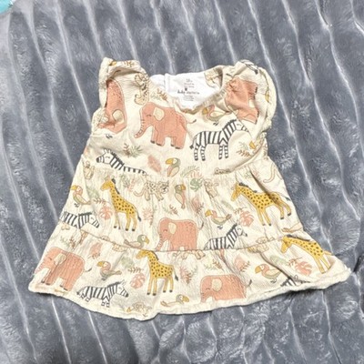 Baby Starters Safari Animal Print A-Line Sleeveless Dress 18 Months