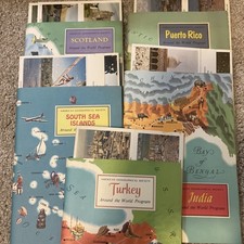 American Geographical Society Around The World Program Five Books 1 Cover Box