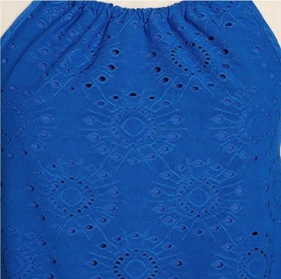 ModCloth Sought After In Sapphire Halter Top Size Medium BNWT Eyelet
