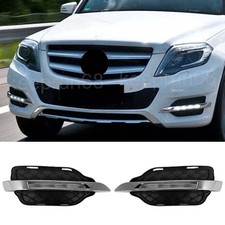 1 Pair Led Drl Daytime Running Lights Fog Lamps For Benz Glk250 Glk350 2013-2016 1 Pair Led Drl Daytime Running Lights Fog Lamps For Benz Glk250 Glk350 2013-2016