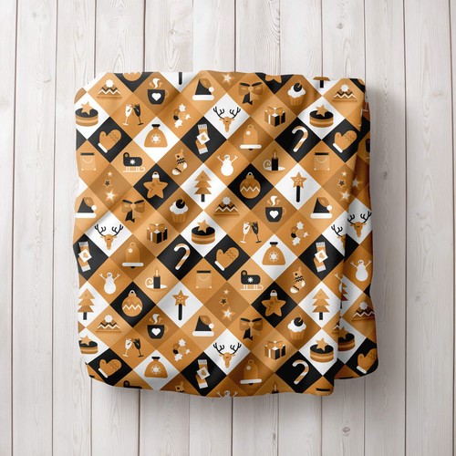 Christmas Blanket - Christmas Gold - Picture 9 of 10