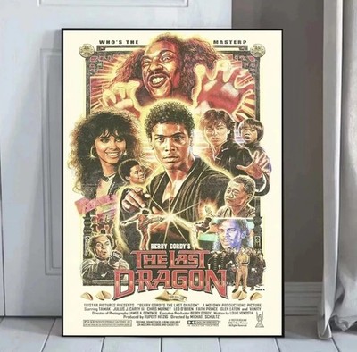 The Last Dragon Movie Vintage Poster Retro Martial Arts Film Wall Art Print24x36
