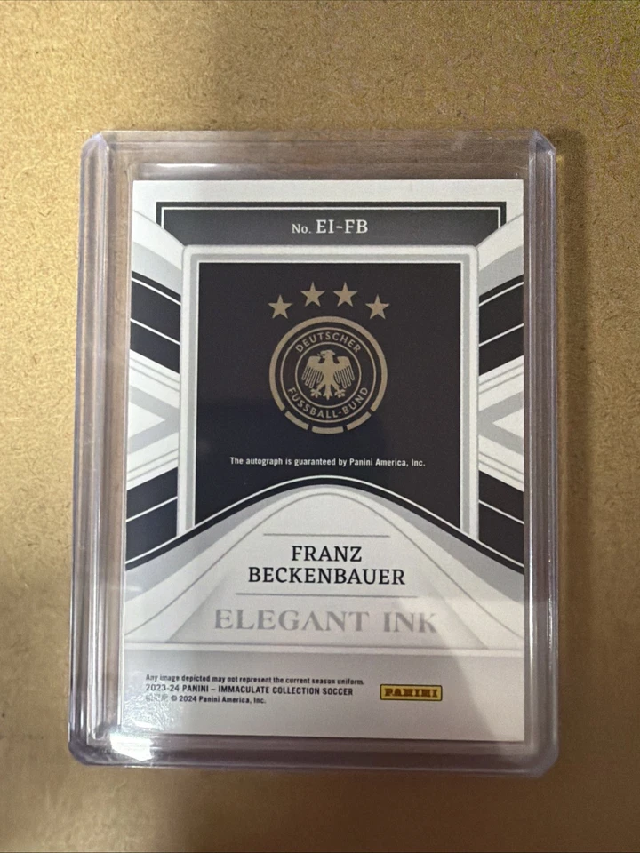2023-24 Panini Immaculate Collection - Elegant Ink Franz Beckenbauer Auto 09/15 - Bild 2 von 2