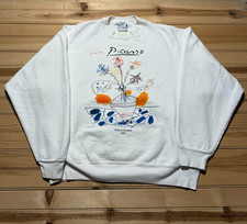 Felpa Pullover Vintage 1995 Pablo Picasso Vaso di Fiori 1957 Arte - Grande