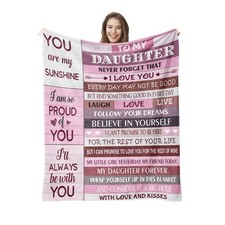 Daughter Gifts Birthday Gift For Daughter Soft Blanket 60x50 Inches Bedding