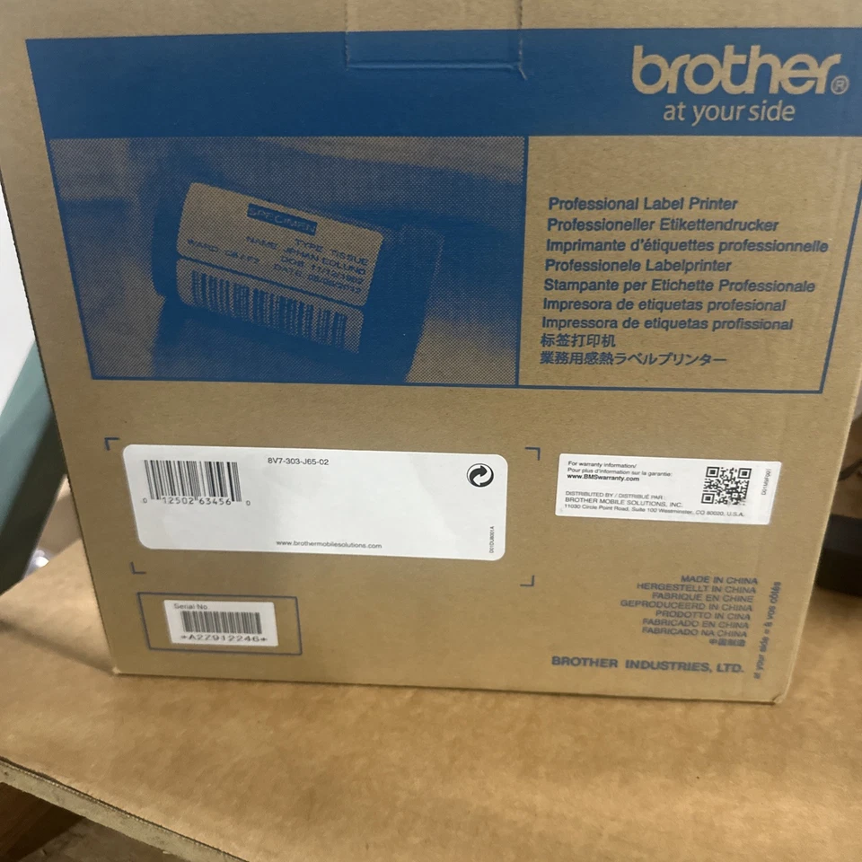 Brother TD-2020 Direct Thermal Label Printer with AC adapter for TD 2020 - Image 2 of 4