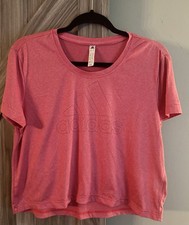 Adidas Crop Womens Pink Tee Size Medium