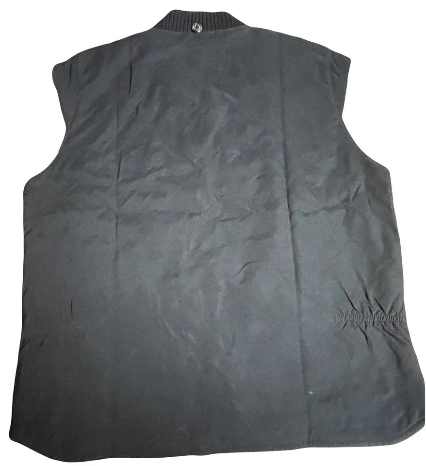 Chaleco/chaleco acolchado Loro Piana para hombre forrado en cachemir negro pequeño para hombre” Foto 3 de 4