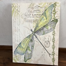CANVAS WALL ART DRAGONFLY UNFRAMED 11.5" x 15"