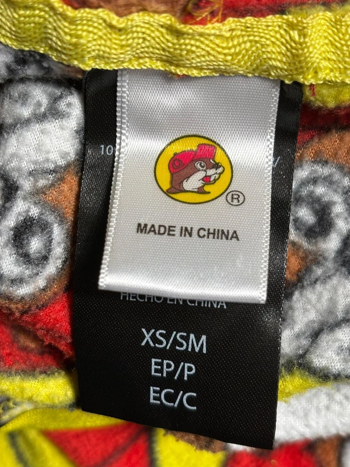 Цельная пижама Buc-ee's для взрослых XS/маленькая с капюшоном на молнии с принтом BUC0002 - Изображение 3 из 4