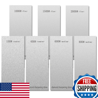 Diamond Sharpening Stone Set Coarse/Medium/Fine Grits Lapping Plate Sharpener