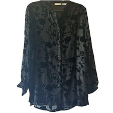 Jaclyn Smith Classic Womens Black Silk Velvet...