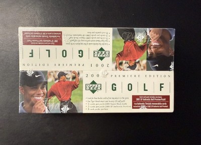 2001 Upper Deck UD Sealed Golf Rack Pack Box SP AUTHENTIC Preview Cards Tiger RC