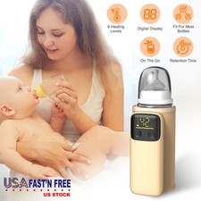 iMountek Portable Bottle Warmer Night Light On The Go Baby Milk Warmer 6 LEVELS