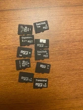 1GB Micro SD Card, Mixed Brands (Lot of 5)