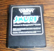 Vintage Coleco Vision Presents SMURF Rescue in Gargamel's Castle Game Cartridge 