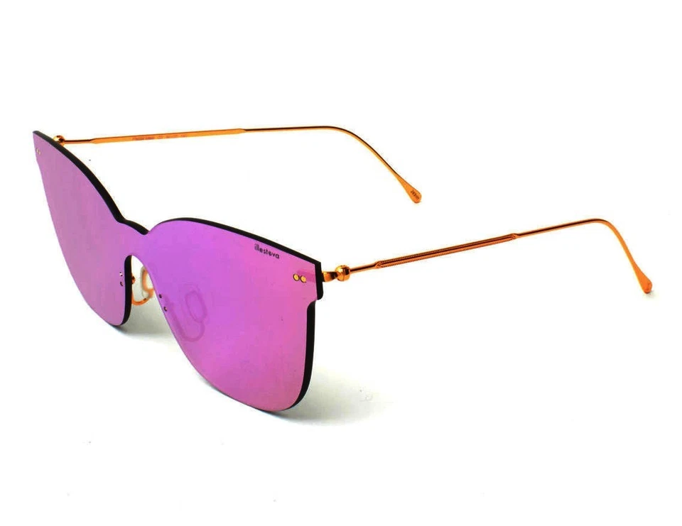 NUEVO - GAFAS DE SOL ILLESTEVA 'PIAZZA MASK' Rosa/Dorado-Tono C3 OJO DE GATO ESPEJADAS Foto 2 de 3
