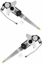 LH & RH Front Power Window Regulators w/ Motor For 1981-1993 Ford Mustang 
