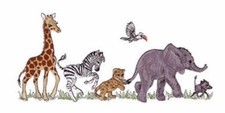 MASCHINENSTICKMOTIVE USB - BABY AFRIKA SAMMLUNG 4X4 5X7 7X14 TIERE