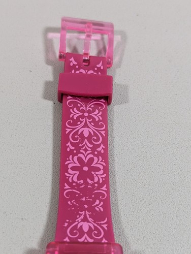 Disney Frozen Anna Elsa Light p Pink Round Case Silicone Band Watch - Picture 5 of 12