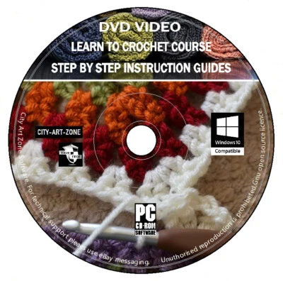 Aprende a tejer DVD Video Curso Paso a Paso Guías completas Lecciones Nuevo +