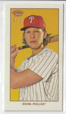 2024 Topps 206 Alec Bohm Ty Cobb Back SSP 1/1 Philadelphia Phillies
