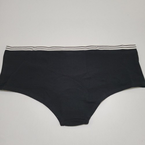 Jenni Women's Boyshorts Underwear Boyfriend Black Stripe Panty NWT Plus XXXL - Picture 4 of 5