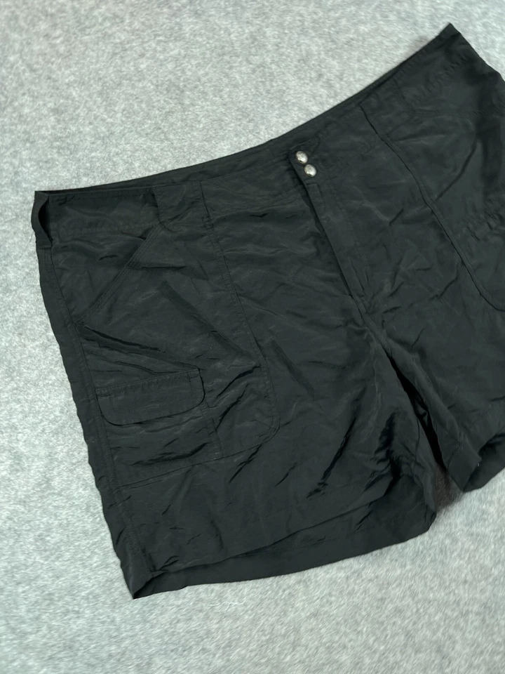 Pantalones Cortos World Wide Sportsman Para Mujer Plus 22W Negro Nylon Utilitario Chino Damas Foto 2 de 4