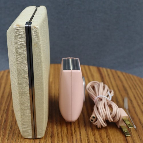 Vintage Lady Sunbeam Elektrorasierer LS-6 pink integriertes leichtes & hartes Reiseetui - Bild 19 von 23
