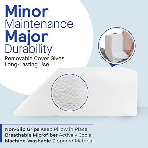 Restorology Leg Elevation Pillow for Sleeping Supportive Bed Wedge