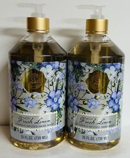 2-Pack SJ Market ~ Fresh Linen Hydrating Hand Wash with Vitamin E 25 fl oz Each